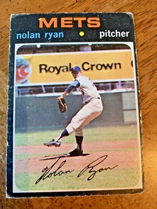 Carta Baseball 1971 Topps # 513 Nolan Ryan New York Mets Ottima Hall of Fame - Foto 1 di 4