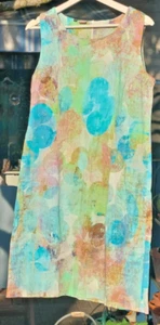 Etuikleid, Gr. 42, knielang, Quiero, ganz tolle Farben, Baumwoll-Stretch - Bild 1 von 7