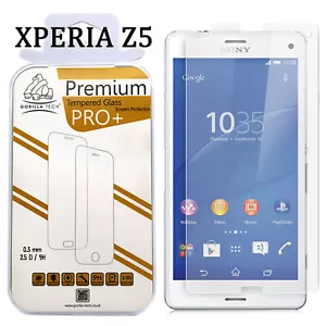 Genuine Gorilla Tempered Glass By GT Film Screen Protector For Sony Xperia Z5 - Picture 1 of 5