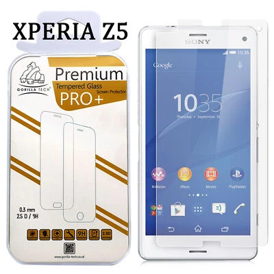 Genuine Gorilla Tempered Glass By GT Film Screen Protector For Sony Xperia Z5 - Image 1 of 4