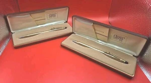 Vintage Cross Coca Cola 10k Gold Pen Set Lot x2 Coke Bottle Pens Cases & Manuals - Picture 1 of 9