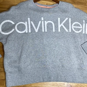 Neu Calvin Klein Performance Logo Relaxed Sweatshirt, Pearl Grey Medium - Bild 1 von 7