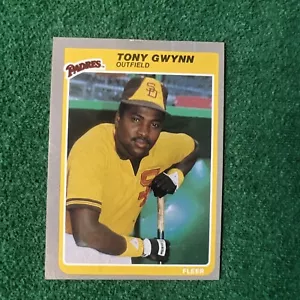 1985 Fleer - #34 Tony Gwynn - Picture 1 of 7