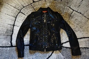 Damen Lederjacke CLAN Gr 34 XS schwarz Jacke - Bild 1 von 4