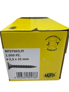 Akifix Viti per cartongesso nere autofilettante NF57003JY Ø 3.5X35 mm 1000PZ - Foto 1 di 4