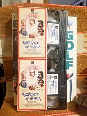 RARE 1987 2 Video Set LAWRENCE OF ARABIA  (VHS MOVIE) V FINE CONDITION! PART 1&2 - Image 1 of 4