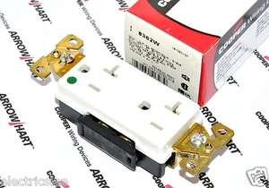 Receptáculo dúplex hospital decorador premium 1 pieza-COOPER 8362W 20A 125V 5-20R - Imagen 1 de 6
