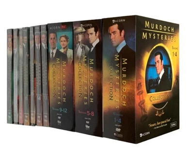MURDOCH MYSTERIES Complete Series Seasons 1-18 + 3 MOVIES DVD SET,NEW.