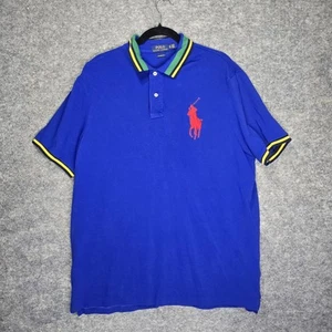 Men's POLO Ralph Lauren Blue Classic Fit Short Sleeve Shirt Size XL BIG PONY - Picture 1 of 6