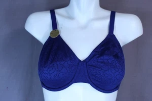 Wacoal 855345 T-Shirt-BH mit Bügel ungefüttert Seitenstütze Gr.34DD marine - Bild 1 von 8