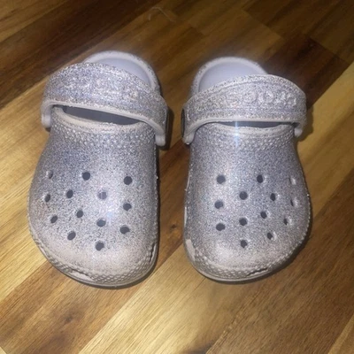 Crocs Classic Glitter Silver Kids C4 Foto 1 de 4