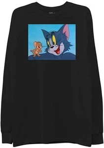 Tom & Jerry Mens' Throwback Long Sleeve T-Shirt - Picture 1 of 5
