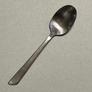 Vintage WALLACE SILVER "SLANT" Stainless TEASPOON 6" - Satin, 1956 - Picture 1 of 2