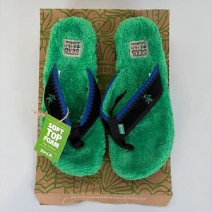 Sanuk Furreal St X Grateful Dead Sandalen Fell Flip Schuhe Herren 7/Damen 8 Neu - Bild 1 von 11