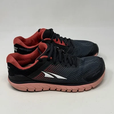 Tênis de corrida feminino Altra Provision 4 6.5 preto vermelho malha minimalista - Imagem 1 de 4