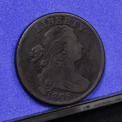 1805 centavo grande - Detalhes XF, prancha áspera (#58941-L) - Imagem 1 de 4