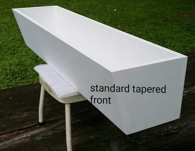 Коническая передняя цветочная коробка для рассады фермерского дома с дренажными отверстиями - Изображение 1 из 4