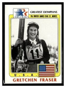 1983 Topps Greatest Olympians #81 Gretchen Fraser - Bild 1 von 2