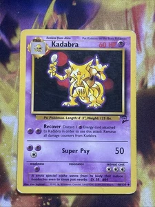 Pokémon TCG - KADABRA - 46/130 - Unlimited - WOTC - Base Set 2 (2000) - MP - Bild 1 von 2