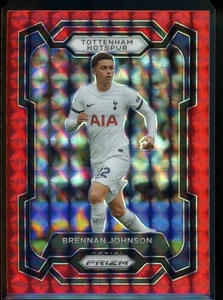 2023-24 Panini Prizm Premier League Brennan Johnson Red Mosaic Tottenham #123 - Picture 1 of 2