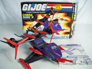 K25i9998 COBRA FANG II 2 GI JOE 100% COMPLETE VINTAGE 1988 ORIGINAL HASBRO - Picture 1 of 16