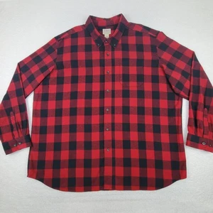 Camisa LL Bean Para Hombres 3XL Franela Abotonada Búfalo Cuadros Exterior 100% Algodón - Imagen 1 de 9
