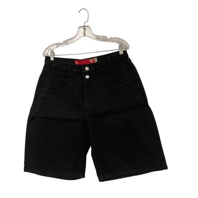 Guess Shorts Mens 32 Black Cotton Denim Jeans Casual Button Fly Baggy USA NWT - Image 1 of 4