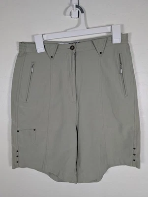 Pantalones Cortos Jamie Sadock Para Mujer 12 Gris Golf Ligeros Elastizados Bolsillos Rendimiento Foto 1 de 4