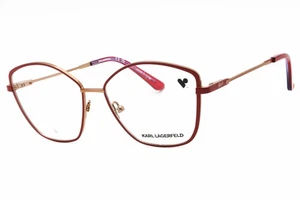 KARL LAGERFELD KL345 600 Eyeglasses Red Frame 54mm - Picture 1 of 4