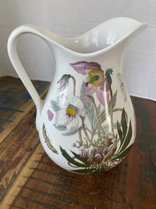 BOTANIC GARDEN - Christmas Rose 56oz Ewer Pitcher - Discontinued / Excel Cond - Picture 1 of 7
