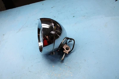 1467 09 HARLEY-DAVIDSON SOFTAIL FLSTF CHROME HEADLIGHT BUCKET COMPLETE 7" SHELL - Image 1 of 4