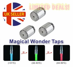 Water Faucet,Glowing LED Tap with Automatic Changing Lights for Kitchen/Bathroom - Picture 1 of 6