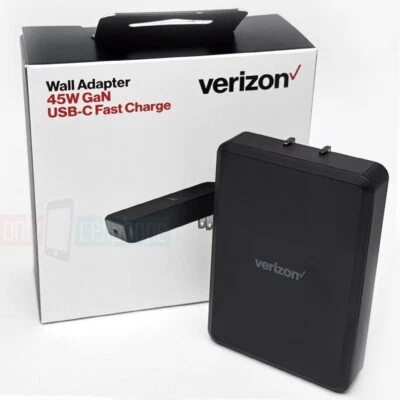 Verizon GaN 45W Fast Charge USB-C Wall Charger for Galaxy S25/S24/S23/Ultra/Note - Image 1 of 4