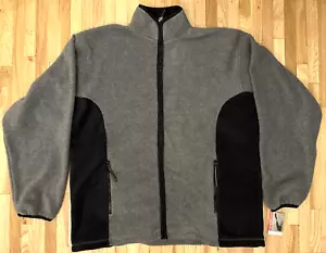 NEW Prospirit Men's Athletic Fleece Jacket Gray Full Zip With Zip Pockets Size L - Picture 1 of 7
