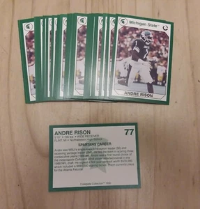 1990 Michigan State Spartans Collegiate Collection #77 ANDRE RISON Lot of (10) - Picture 1 of 1