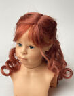 Boneka Real Hair Dolls Wig Red Curly Head Circumference 27-29cm/10-11 "