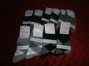 10 PAIR OF MENS ARGYLE DRESS SOCKS - Picture 1 of 6