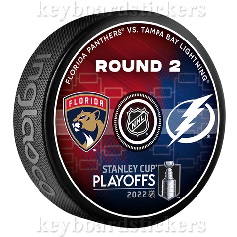 2022 Stanley Cup Playoffs 2nd Round Puck Florida Panthers VS Tampa Bay Lightning Cover