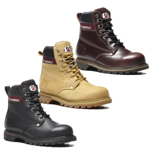 V12 BOULDER Sicherheit Arbeitsstiefel Leder oder Nubuk Stahl Zehenkappe & Zwischensohle Schuhe - Bild 1 von 9