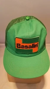 Vintage Basalin Patch Green with Mesh Snapback Hat Cap - Picture 1 of 3