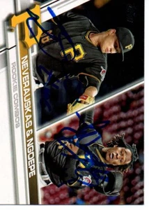 Dovydas Neverauskas Gift Ngoepe Pittsburgh Pirates 2017 Topps Update Signed Card - Picture 1 of 1