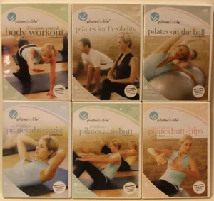 6 Pilates for Life workout DVD Set Amy Brown Abs Waist butt hips ball 20 minute - Imagen 1 de 8