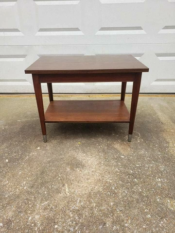 Mid Century Modern End Side Accent Table 28"x18x21.5" Cover