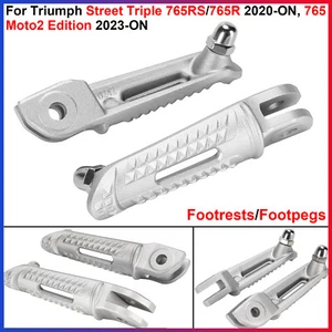 For Triumph Street Triple 765RS/765R, 765 Moto2 Edition Front Footrests/Footpegs - Picture 1 of 18