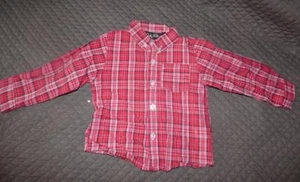 Camisa a Cuadros "Only Kids" Niño Pequeño, Roja, Talla 18 Meses - Imagen 1 de 3