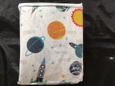 JUEGO DE SÁBANAS DE FRANELA SISTEMA SOLAR ORGÁNICO PARA NIÑOS GRANERO DE CERÁMICA COMPLETO MULTI NUEVO Foto 1 de 2
