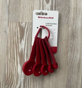 KitchenAid Measuring Spoons Red Kitchen Aid Spoon Set - NEW - Picture 1 of 5