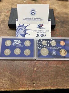 2000 United States Proof Set w/ Box & COA - Picture 1 of 4