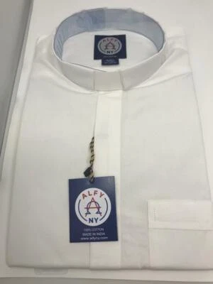 Men's  LONG SLEEVE  Premium CLERGY  Shirts ,CATHOLIC, PRIEST shirts  100% COTTON - Image 1 of 4