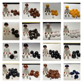 Playmobil Lots of Hair Mens Woman Bun Classic Curly Buns Headband Others 5 10 20